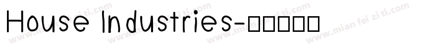 House lndustries字体转换